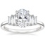 18K White Gold Coppia Five Stone Diamond Ring (1/3 ct. tw.), smalltop view