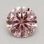 0.70 Ct. Fancy Vivid Pink Round Lab Grown Diamond