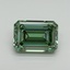 6.10 Ct. Fancy Vivid Pacific Green Emerald Lab Grown Diamond