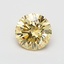 1.06 Ct. Fancy Intense  Yellow Round Lab Grown Diamond