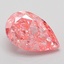 2.02 Ct. Fancy Vivid Pink Pear Lab Grown Diamond