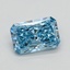 0.93 Ct. Fancy Vivid Blue Radiant Lab Grown Diamond