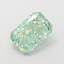 2.55 Ct. Fancy Vivid  Green Radiant Lab Grown Diamond