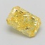 1.09 Ct. Fancy Vivid  Yellow Radiant Lab Grown Diamond