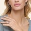 Platinum Petite Twisted Vine Halo Diamond Ring (1/4 ct. tw.), smalladditional view 1