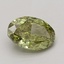 2.71 Ct. Fancy Vivid Green Oval Lab Grown Diamond