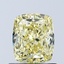 1.00 Ct. Fancy Intense Yellow Cushion Lab Grown Diamond