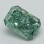 1.20 Ct. Fancy Vivid Green Radiant Lab Grown Diamond