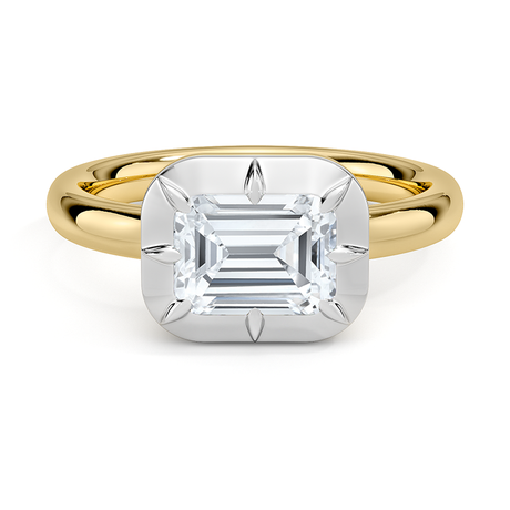 Harper Mixed Metal East-West Diamond Ring