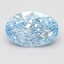2.09 Ct. Fancy Vivid Blue Oval Lab Grown Diamond