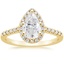 18K Yellow Gold Odessa Halo Diamond Ring (1/5 ct. tw.), smalltop view
