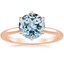 14K Rose Gold Esme 1.8mm Ring, smalltop view