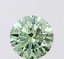 1.61 Ct. Fancy Vivid  Green Round Lab Grown Diamond