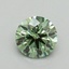 0.70 Ct. Fancy Vivid Green Round Lab Grown Diamond
