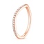 14K Rose Gold Ava Contoured Diamond Ring (1/4 ct. tw.), smallside view