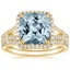 18KY Aquamarine Fortuna Diamond Bridal Set (2/3 ct. tw.), smalltop view