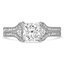Custom Celtic Inspired Split Shank Diamond Ring