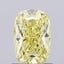 1.02 Ct. Fancy Intense Yellow Cushion Lab Grown Diamond