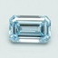 1.01 Ct. Fancy Intense Blue Emerald Lab Grown Diamond
