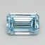 1.50 Ct. Fancy Intense Blue Emerald Lab Grown Diamond