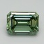 4.10 Ct. Fancy Vivid Green Emerald Lab Grown Diamond