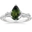 Platinum Pirouette Twist Diamond Ring, smalltop view