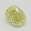 0.71 Ct. Fancy Intense Yellow Cushion Diamond