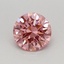 0.46 Ct. Fancy Vivid Pink Round Lab Grown Diamond