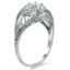 The Mandevilla Ring, smalltop view on a hand
