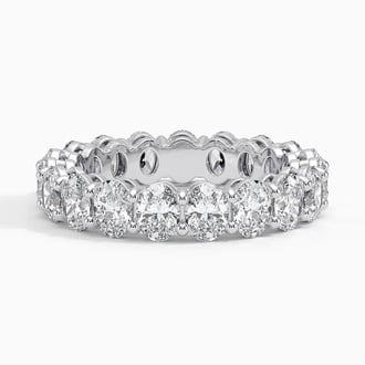 Oval Eternity Diamond Ring (4 ct. tw.) in Platinum