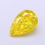 1.64 Ct. Fancy Vivid  Yellow Pear Lab Grown Diamond
