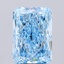 5.01 Ct. Fancy Vivid  Blue Radiant Lab Grown Diamond