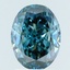 2.46 Ct. Fancy Vivid Blue Oval Lab Grown Diamond