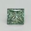 1.51 Ct. Fancy Vivid Pacific Green Princess Lab Grown Diamond