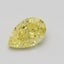 0.60 Ct. Fancy Intense Yellow Pear Diamond