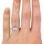 The Blossom Ring, smallzoomed in top view on a hand