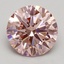 2.59 Ct. Fancy Intense Pink Round Lab Grown Diamond