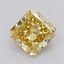 1.00 Ct. Fancy Vivid Yellow Radiant Lab Grown Diamond