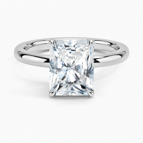 18K White Gold Fairmined 2mm Solitaire Ring