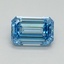 1.04 Ct. Fancy Vivid Blue Emerald Lab Grown Diamond