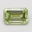 2.10 Ct. Fancy Vivid Green Emerald Lab Grown Diamond