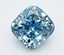 2.75 Ct. Fancy Vivid  Blue Cushion Lab Grown Diamond