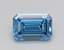 0.80 Ct. Fancy Vivid Blue Emerald Lab Grown Diamond