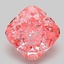 2.02 Ct. Fancy Vivid Pink Cushion Lab Grown Diamond