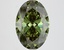 4.16 Ct. Fancy Vivid Green Oval Lab Grown Diamond