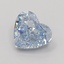 1.08 Ct. Fancy Intense  Blue Heart Lab Grown Diamond