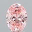 2.03 Ct. Fancy Vivid Pink Oval Lab Grown Diamond