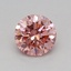 0.33 Ct. Fancy Vivid Pink Round Lab Grown Diamond