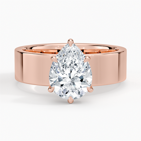14K Rose Gold Peyton 6mm Solitaire Ring