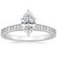 Platinum Starlight Channel Set Diamond Ring, smalltop view